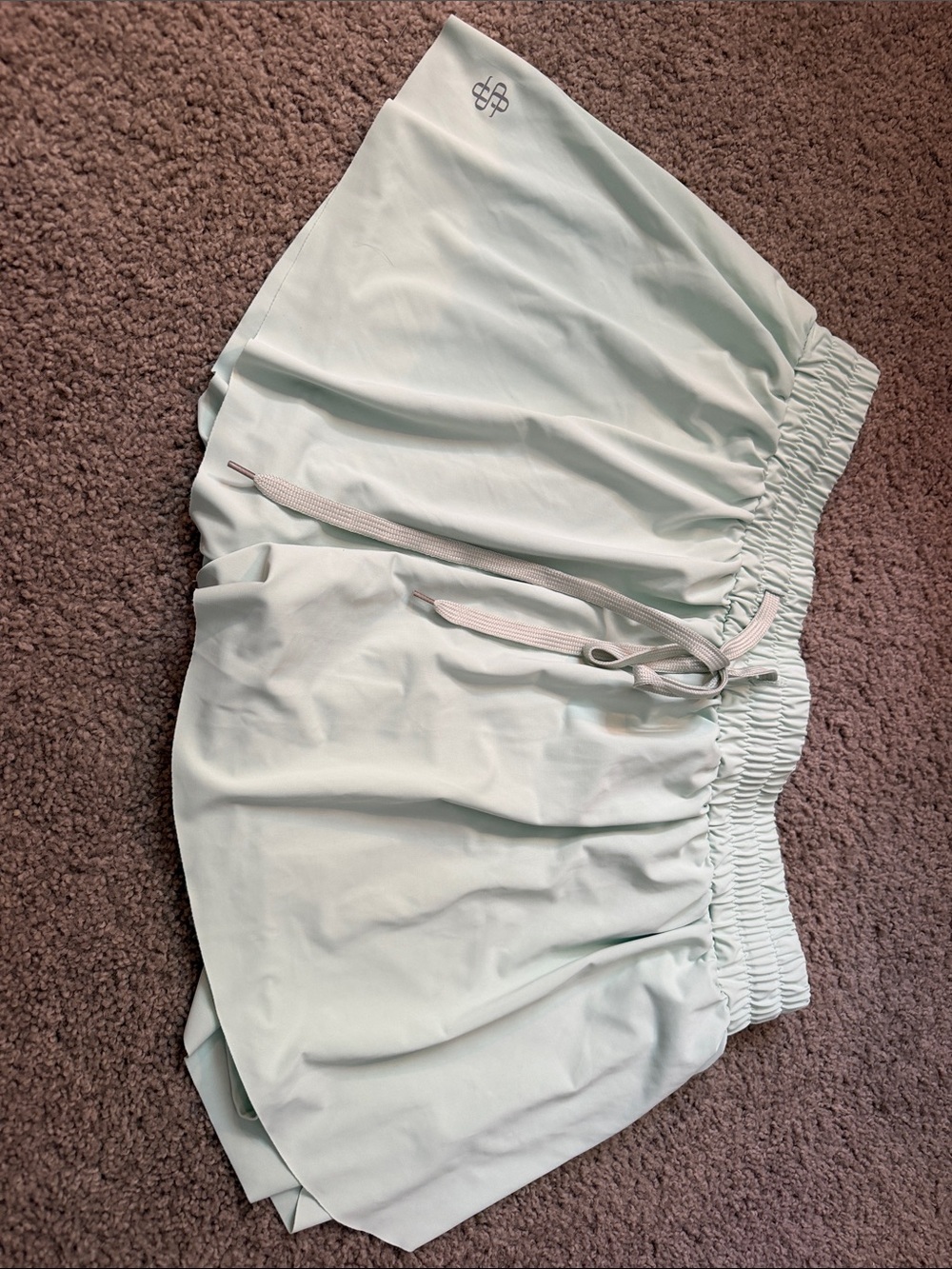 Simply Southern Mint Green Athletic Shorts with Drawstring